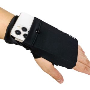 New Running Mobile Phone Arm Bag Sport Phone Armband Bag with Glove Handfree Wrist Cell Phone Holder Thin Wrist Pouch for Phone