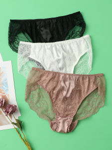 ต่ํา เอว เซ็กซี่ ลูกไม้ สามเหลี่ยม กางเกงชั้นในหญิง ผ้าไหม ผ้าบาง ฤดูร้อน ชุดชั้นในสตรี กลาง เอว ชุดชั้นใน Sadden สีบริสุทธิ์ เยาวชน กางเกงใน