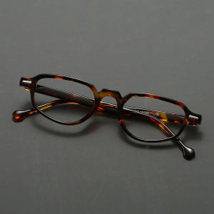 FYTOO Acetate Two-Tone Blue Light Glasses Retro Round Computer Eyewear for Men Women Durable Anti Eyestrain Fashion 3919