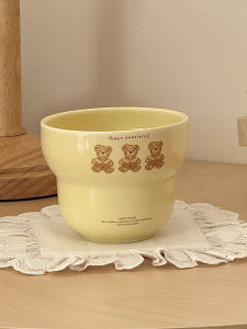 Cốc Cà Phê Gốm Cầm Tay Hình Gấu Hoạt Hình Ins Phong Cách Cốc Nước Ngọt Sáng Tạo Cốc Ăn Sáng Cốc Đựng Đồ Ăn Nhẹ Cốc Đựng Đồ Ăn Nhẹ