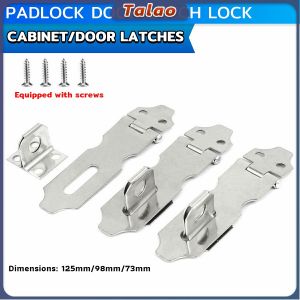 Talao Safety Hasp Latch Lock Stainless Steel Cabinet/Door Latches with Screws