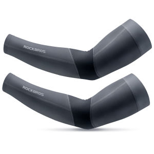 ROCKBROS Mens Arm Sleeves Ice Silk Sun Protection Cycling Arm Sleeves Anti-UV Breathable Qucik-drying Sweat Arm Cover for Motorcycle Camping Hiking Fishing Running Outdoor Sports