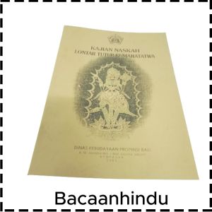 Buku Kajian Naskah Lontar Tutur Kumaratatwa Kumaratattwa Kumara Tattwa Agama Hindu Provinsi Bali