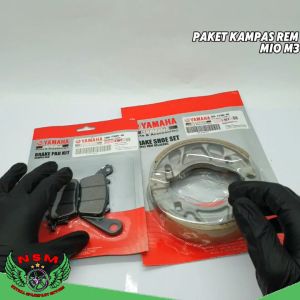 1 SET KAMPAS REM YAMAH DEPAN + BELAKANG MIO M3 2BM / MIO 125 / MIO SZ / MIO GT 125 / XRIDE 125