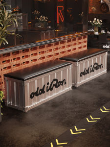 Industrial Style Long Bench Casual Shoe Changing Storage Bench Try-On Seat for Coffee Shops Dance Studios And Relaxation Areas