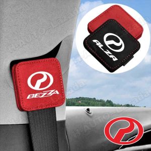 Car Seat Belt Stopper For Perodua Viva Ativa Kembara Kancil Bezza Axia Alza Aruz Myvi Kelisa Kenari Adjustable Safety Seat Belt Shoulder Pad Clip Seatbelt Full Limiter Emblem Logo Protective Sleeve Car Interior Accessories