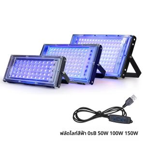 365nm LED UV โคมไฟแสงอัลตราไวโอเลตน้ําท่วม 50/100/150W ปลั๊ก USB DC5V กลางแจ้ง Floodlight LED สปอตไลท์กันน้ํา Party Lighting