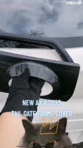 Carleaps new perodua axia 2023 tail gate frame cover garnish accessories