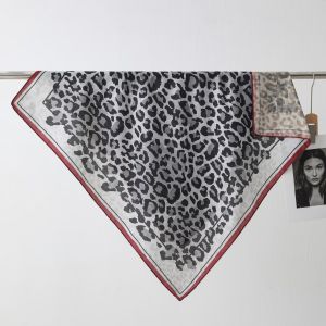 Khăn Choàng Lông Cừu Cotton Hai Mặt 85*85 Mùa Thu Đông Thời Trang Đa Năng Khăn Choàng Lông Cừu Phong Cách Mới Của Blue Tone