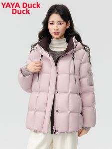 Womens Mid-length Padded Quilted Warm Jacket Down Coat