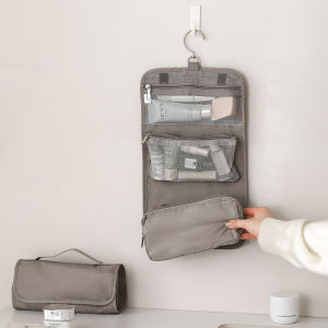 กระเป๋าเดินทางกระเป๋าแต่งหน้าแบบพกพากระเป๋าขนาดใหญ่ความจุ Simple Multi-Functional กระเป๋า Business TRIP Travel Organizer