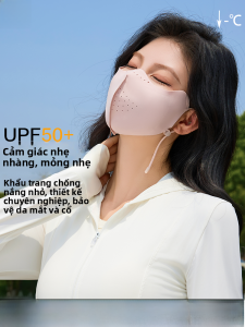 MiiOW | Miow Mũ trùm đầu chống nắng mỏng mùa hè 2025 cho nữ thoáng khí chống tia UV chất liệu polyester kiểu dáng tam giác màu trơn