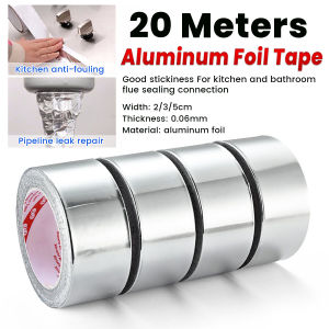Suomi Aluminum foil tape HighTemperature Heat Shield Resistant Waterproof and Stain Resistant Length 20m