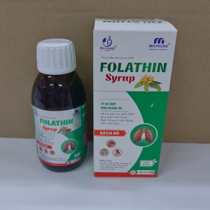 Siro ho Folathin syrup hộp 01 lọ 120ml hỗ trợ giảm ho giảm đờm giảm đau họng
