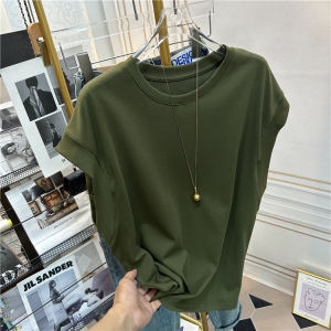Elegant Womens Pure Color Loose Korean Style Short Sleeve T-Shirt Summer Fashion Airplane Sleeve Design Sensation Top