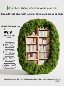ZHUOHE | Kệ Sách Gỗ Treo Tường