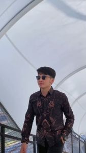 Pripoen Batik Baju Batik Pria Murah Kemeja Lengan Panjang Dewasa Kerja Kondangan Terbaru 2023 W008