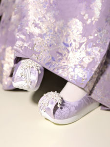 SHIPAILUO | Original Spring Summer Hanfu Shoes Pearl Embroidery Round Toe High Increased Insole Traditional Fairy Flower Patterned Footwear