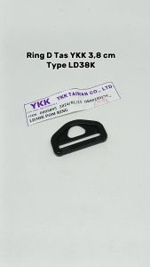 Ring D Tas 38 cm YKK Type LD38K Material Poly Acetal POM Warna Hitam Bagus Kuat Harga Per 2 Biji