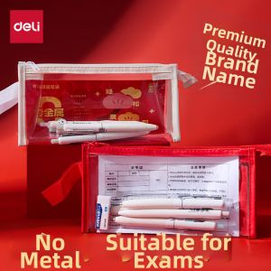 deli | Zero Metal Exam Friendly Stationery Pouch Large Capacity
