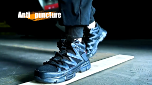 JOOST High Cut Mens Steel Toe Cap Safety Shoes Anti-smash Anti-piercing Fashion Labor Shoes
