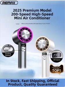 Remax | Handheld Portable Fan Quiet Turbo Long Battery Mini