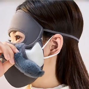 Khẩu Trang Giữ Ấm Kèm Bịt Tai Lông 3 Trong 1 Chống Gió Lạnh Dày Dặn Co Giãn Thoải Mái Cho Nam Và Nữ Khi Đi Xe Máy