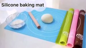 Alas Adonan Kue Silikon Silicone Mat Food Grade Anti Lengket