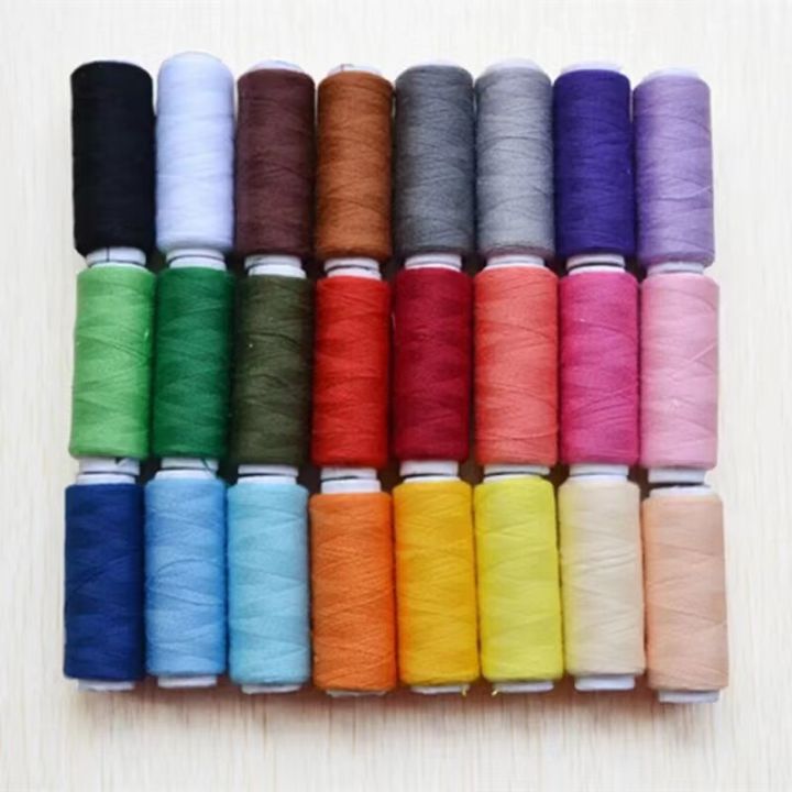 Sewing Thread Reel Machine 24 color sewing thread, 100% polyester yarn, sewing thread reel machine ...