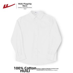 Warrior | Cotton Mens Shirt Long Sleeve White
