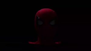 Hot Toys | Remote-Controlled Electric Blinking Spider-Man Headgear Red And Black Cos Glowing And Funny Mask Wearable Halloween Xmas Gift