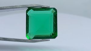 Natural Brazil Green Tourmaline 12.50 Cts. Emerald Cut Eye Clean Loose Gemstone