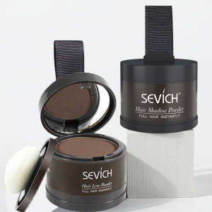 Sevich Hair Line Powder 4g Black Root Cover Up Natural Instant Waterproof Hairline Shadow Powder คอนซีลเลอร์ผมครอบคลุม 13 สี