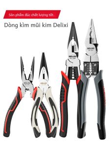Delixi Sharp-Nose Pliers for Electrician Multi-Functional Industrial-Grade Manual Mini Pliers Small Plier Complete Collection