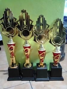 Piala Lomba Juara 1 2 3 4 (NO.8 BODY MERAH RASER) "costum" FREE STICKER (BOLEH satuan)TERMASUK STICKER DAN FREEN DESIGN