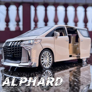 Toyota Alphard MPV Alloy Car Model Metal Toy Vehicle Boys Realistic Automobile Display Piece Collectible Finished Product