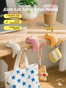 VOA | Adorable Cat No Drill Non-marking Strong Load Bearing School Bag Hook