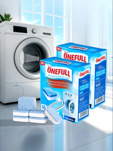 ONEFULL | Non-Soak Bleach Odor Removal Stain Remover Washer Cleaner Tablets