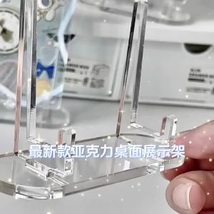 10 Chiếc Acrylic Trong Suốt Đế Đứng Để Trưng Bày Huy Hiệu Chân Huy Chương Hình Ảnh Thẻ Để Bàn Đa Năng Lưu Trữ Giá Đỡ Phong Cách Hiện Đại