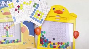MKS DIY Kepiting Magnetic Drawing Board / Papan Manik Magnet Serbaguna Mainan Edukasi / Papan Manik Magnetik Bebek Duck Anak MK334