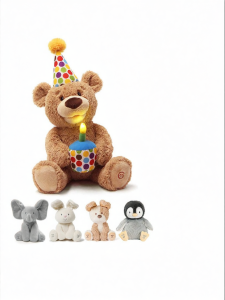 Singing Peek-a-Boo Bear Stuffed Animal Baby Birthday Gift