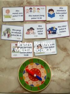 Paket Bermain dan Belajar Jam Edukasi Waktu