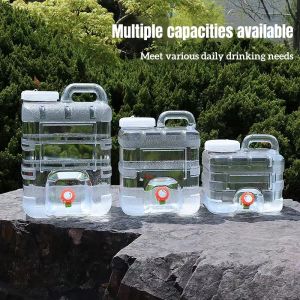 5L/10L/15L Portable food grade water container with faucet for camping and picnic driving