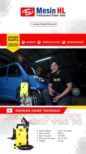 Mesin Steam HNL ABW VBB70 105BAR Semprot Air Mesin Cuci Motor Mobil VBB-70