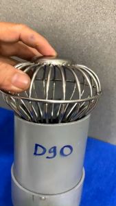 Cầu chắn rác lưới đế thấp KAG-QC402-ống D90 Cầu thoát nước mưa SUS304 inox dày cao cấp