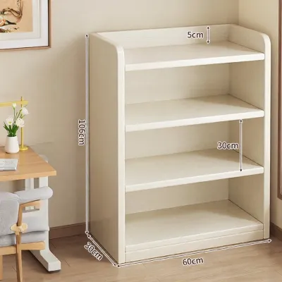 NEIKAI |Corner Small Narrow Standing Bookshelf Storage Cabinet Free Combination