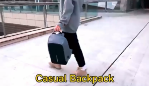 Tas Ransel Laptop Pria Anti Maling dengan USB Charger Port Tas Gendong Punggung Backpack