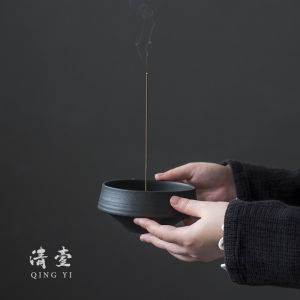 สไตล์ญี่ปุ่น Handmade เซรามิค Zen ผู้ถือธูป Retro Aroma Diffuser สร้างสรรค์ในร่มธูป Stick ขาตั้งชิ้นตกแต่ง