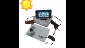 3 in 1 Universal Car 12V/24V LCD Digital Truck Car Oil Pressure Voltage Water Temperature Combination Table with 1/8 NPT Sensors
