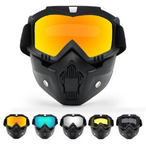 Kính Bảo Hộ Xe Máy Full Face Có Thể Điều Chỉnh Chống Bụi Thoáng Khí Kính Bảo Hộ Motocross Mặt Nạ Bảo Vệ Khi Đi Xe Địa Hình Dành Cho Nam & Nữ